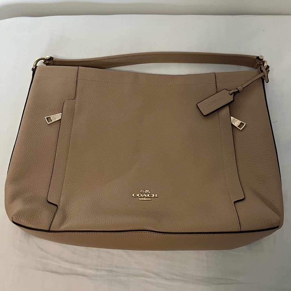Coach Beige Leather Bag